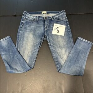 BKE Women's Blue Skinny Jeans Size 30x31 1/2